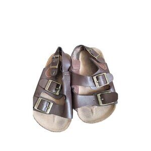 Brown‎ Leather Like Toddler Florida  style sandals